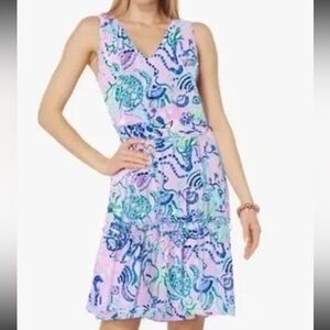 NWOT Lilly Pulitzer Sz M Lorina Dress Lilac Freesia Mermaid For You